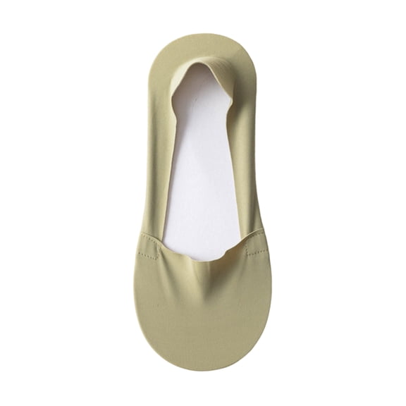 Lumtrix 5 Pairs No Show Socks Womens, Non Slip Low Cut Thin Dress Footies Liner Socks Flats Loafers Sneakers Army Green One Size
