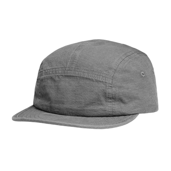 Lumtrix 5 Panel Flat Bill Hats Solid Color Short Brim Hats Soft Golf Dad Hats for Women Men Gray One Size