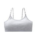 thumbnail image 1 of Lumtrix Adjustable Spaghetti Straps Training Bra for Girls Soft Sport Bras with Fixed Padding Cami Green L, 1 of 2