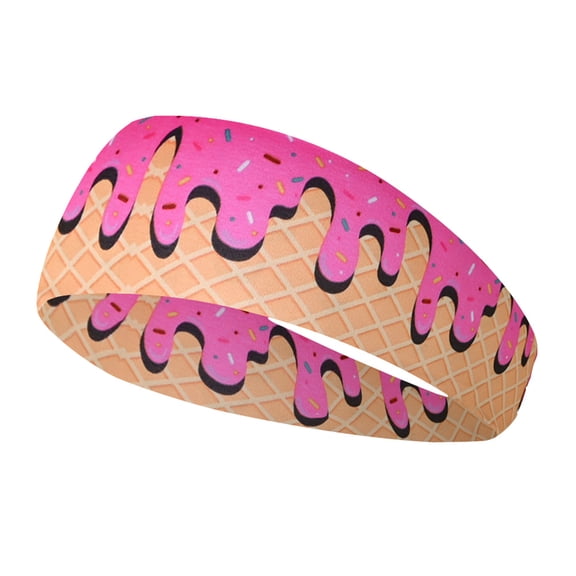 Lumtrix Baseball Headband Elastic Polyester Sweatband For Baseball Basketball Football Headscarf Women Men Accessory Team Gift Hot Pink One Size