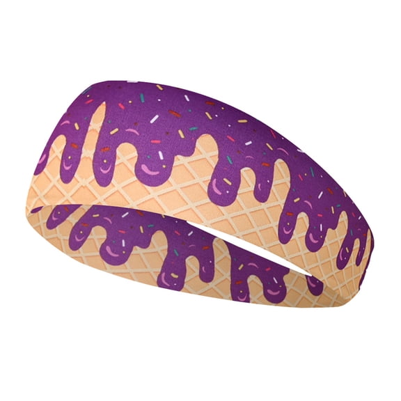 Lumtrix Baseball Headband Elastic Polyester Sweatband For Baseball Basketball Football Headscarf Women Men Accessory Team Gift Purple One Size