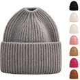thumbnail image 1 of Lumtrix Beanie Hat for Women Winter Warm Knit Ponytail Beanies Hats Skull Cap Cold Weather Stocking Caps For Winter, Running, Skating, Traveling, Camping, Outdoor Gray One Size, 1 of 5