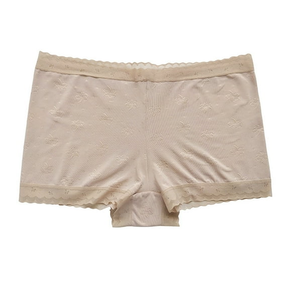 Lumtrix Boy Shorts Underwear For Women High Waisted Cotton Panties Full Coverage Briefs Underwear For Women Khaki L