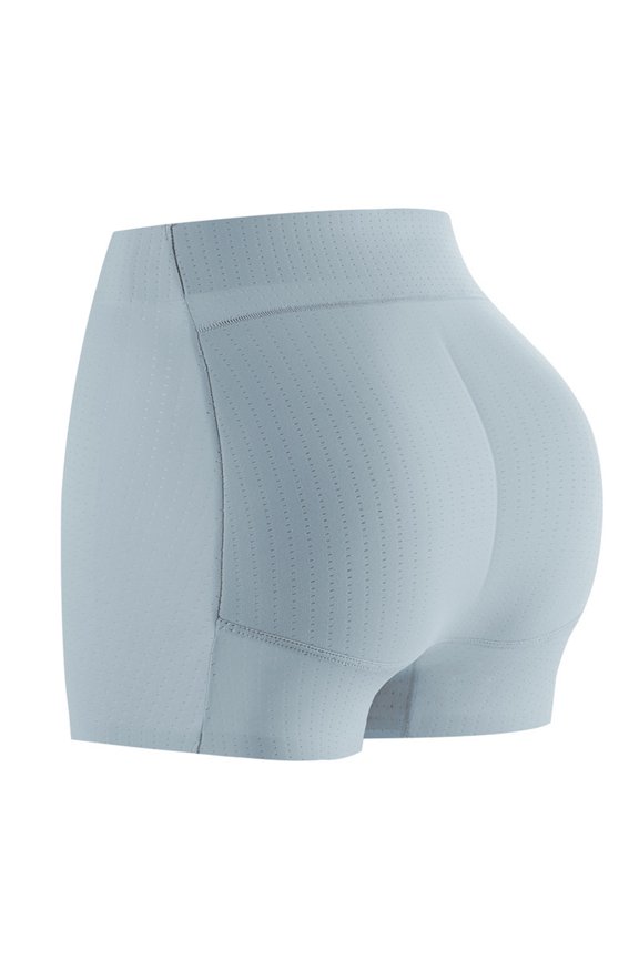 Butt Lifter Panties Padded Underwear For Women High Waist Butt Lifting Padded Tummy Control Breathable Boyshorts Shapewear Light Blue M