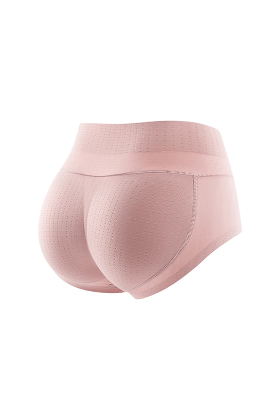 Butt Lifting Underwear For Women Padded Underwear Seamless Booty Pads Enhancer Shapewear Fashion Panty Short Pink L