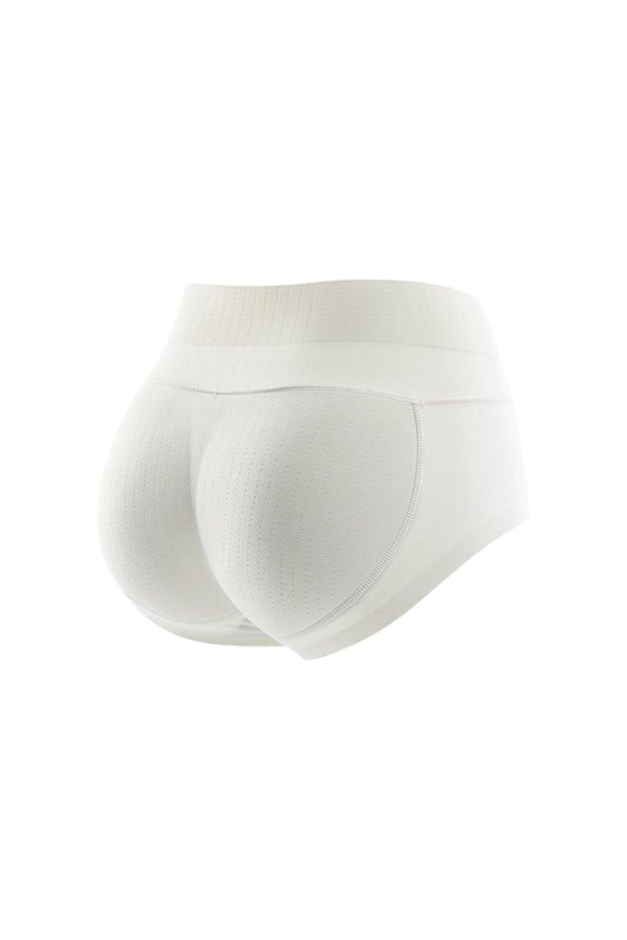Butt Lifting Underwear For Women Padded Underwear Seamless Booty Pads Enhancer Shapewear Fashion Panty Short White S