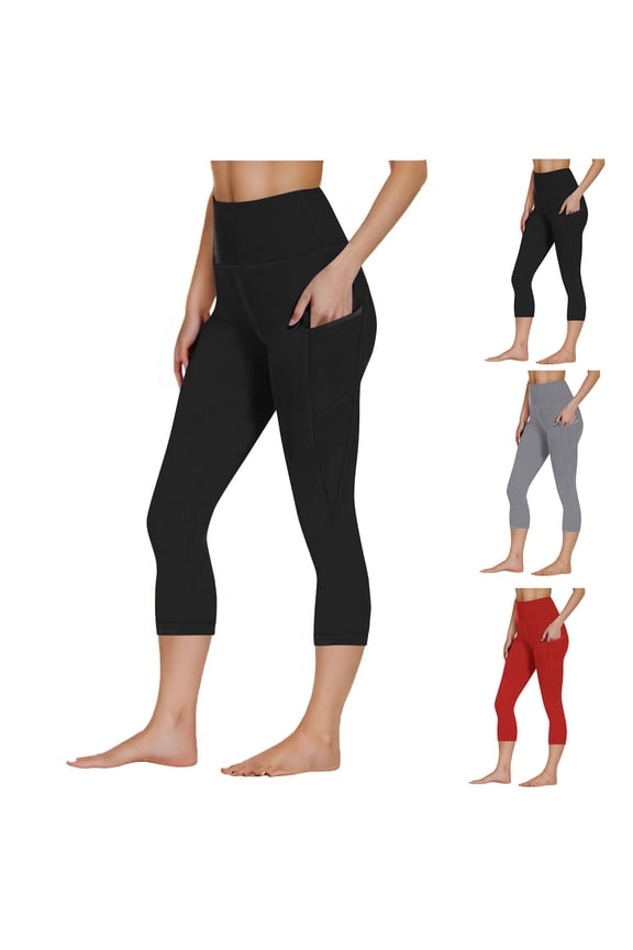 Capri Leggings Anti Cellulite 3D Resistance Band Leggings For Women Compression Tummy Control Butt Lifting Casual Yoga Pants Red S