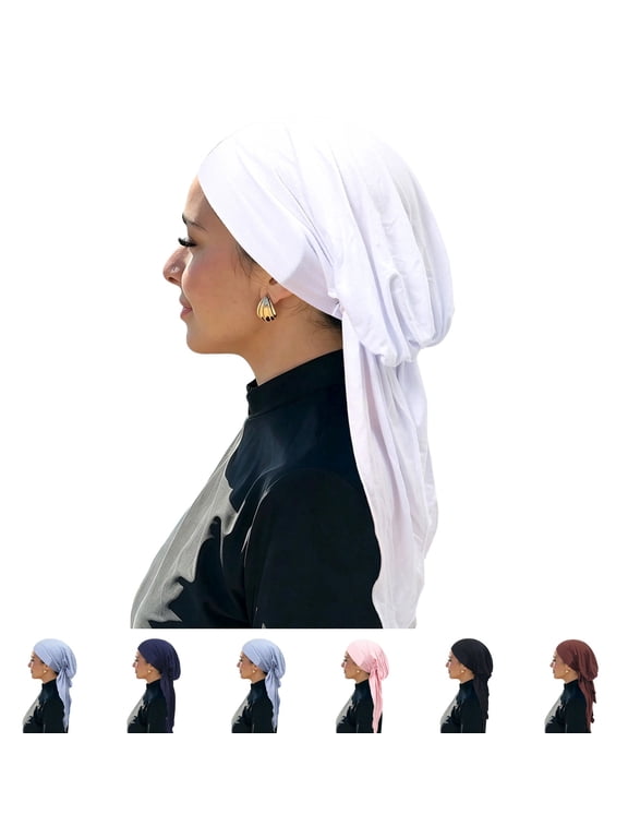 Chemo Headwear For Women Turban Headwear For Cancer Patients Headwrap Loss Cover Lightweight Head Covering Cap White