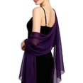 thumbnail image 1 of Lumtrix Chiffon Shawls and Wraps for Evening Dresses Women Elegant Soft Sheer Wraps Wedding Bridal Scarf W One Size, 1 of 2