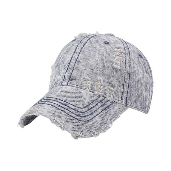 Lumtrix Distressed Baseabll Soft Dad Hat Adjustable Strapback Low Headwear Vintage Ball Caps For Women Men Navy One Size