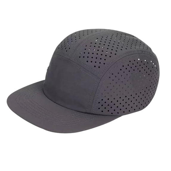 Lumtrix Five Panels Hat Basic Daily Wear Breathable Mesh Hats Lightweight Sport Baseball Caps Dark Gray One Size