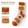 thumbnail image 1 of Lumtrix Fuzzy Socks For Women Men Cozy Winter Fluffy Slipper Socks Fall Soft Plush Warm Thick Socks For Sleeping, Lounge & Home Wear, Cute Thanksgiving Holiday Gifts B One Size, 1 of 5