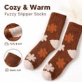 thumbnail image 1 of Lumtrix Fuzzy Socks For Women Men Cozy Winter Fluffy Slipper Socks Fall Soft Plush Warm Thick Socks For Sleeping, Lounge & Home Wear, Cute Thanksgiving Holiday Gifts H One Size, 1 of 5