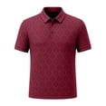 thumbnail image 1 of Lumtrix Golf Polo Shirt For Men Moisture Wicking Golf Shirts Performance Quick-Dry Short Sleeve Work Casual Cooling Polo Shirts Red M, 1 of 4