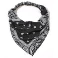 thumbnail image 1 of Lumtrix Hair Scarf Headband for Women Girls Non Slip Print Elastic Boho Scarf Bandana Black One Size, 1 of 3