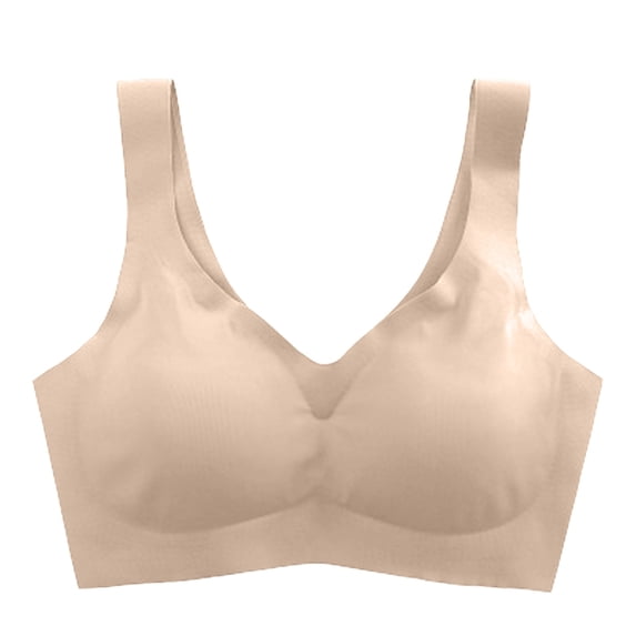 Lumtrix Jelly Bra for Womens Wirefree Seamless Soft Comfort Full Coverage Push Up Wireless Bras Complexion 32