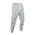 thumbnail image 1 of Lumtrix Jogger Sweatpants for Men Drawstring Cuffed Sweatpants Fall Winter Jogging Pants with Pockets Light Gray L, 1 of 7
