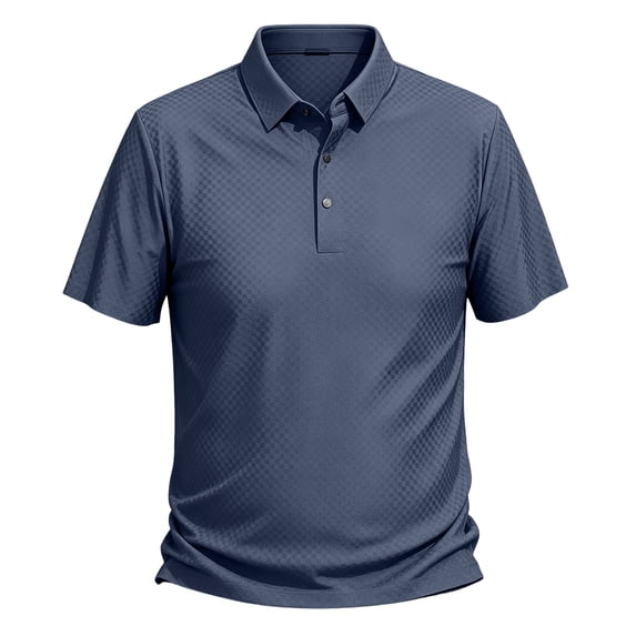 Lumtrix Men'S Shirts Beer Belly Short, 2026 New Short Sleeve Stretchy Polo Shirts, Summer Casual Quick Dry Workout Top Navy 3XL