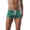 thumbnail image 1 of Lumtrix Men's Swimwear Sexy Swim Briefs Beach Bikini Sport Swimsuit Low with Drawstring Swimming Shorts Dark Green XL, 1 of 9