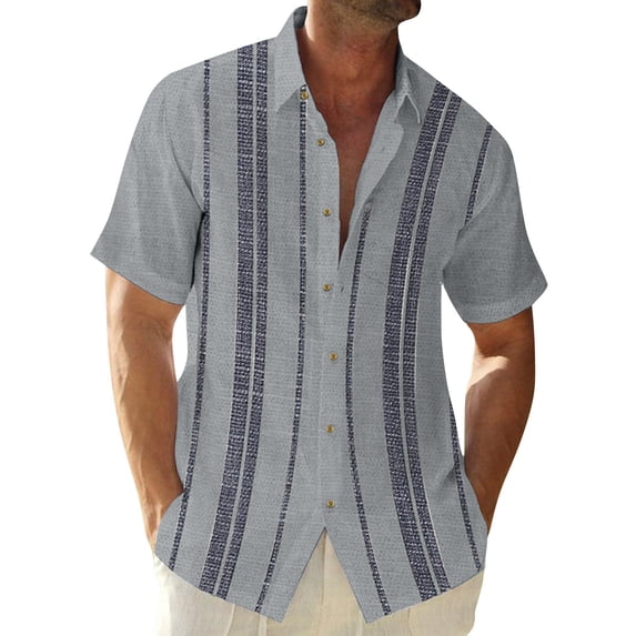 Lumtrix Mens Hawaiian Shirt Short Sleeve Button Down Shirts Tropical Tie Dye Gradient Summer Beach Shirt for Men Vacation Clothes Blue XL