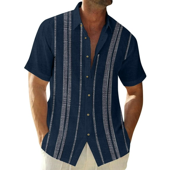 Lumtrix Mens Hawaiian Shirt Short Sleeve Button Down Shirts Tropical Tie Dye Gradient Summer Beach Shirt for Men Vacation Clothes Orange XL