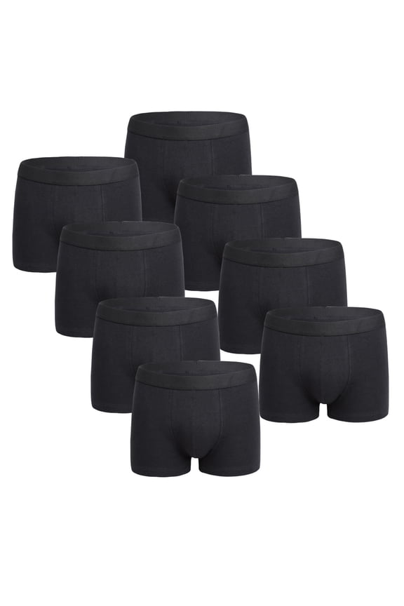 Mens Underwear Briefs With Pouch Polyester Soft Stretch Briefs Wicking Breathable Underwear For Men Long Leg 8 Pack Black S