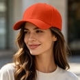 thumbnail image 1 of Lumtrix Mens and Womens 6 Panel Baseball Caps Breathable Mesh Hat for Workout, Running, Gym Saffron One Size, 1 of 7