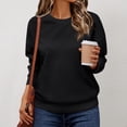 thumbnail image 1 of Lumtrix Oversized Sweatshirts for Women Cotton Long Sleeve Tops Crewneck Pullover Sweat Shirts Fall Clothes Fashion 2025 Black 2XL, 1 of 4