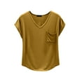 thumbnail image 1 of Lumtrix Pajama Tops Women Cap Short Sleeve Loose Fit Sleep Shirts Summer Casual Lightweight Breathable Lounge Blouse Ginger XXL, 1 of 3