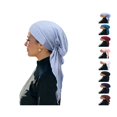 thumbnail image 1 of Lumtrix Pre-Tied Headwrap for Women Slip On Turban Cancer Head Scarf Sleep Hair Cover Bandana Cap Light Blue One Size, 1 of 4