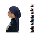 thumbnail image 1 of Lumtrix Pre-Tied Headwrap for Women Slip On Turban Cancer Head Scarf Sleep Hair Cover Bandana Cap Navy One Size, 1 of 4