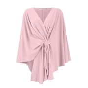 Lumtrix Shawl Wraps For Women Elegant 2026 Spring Fall Knitted Shawls And Wrap Cape Shoulder Top Sweater Shawl Scarf Pink One Size