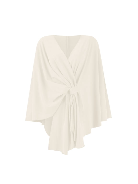 Shawl Wraps For Women Elegant 2026 Spring Fall Knitted Shawls And Wrap Cape Shoulder Top Sweater Shawl Scarf White One Size
