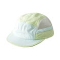 thumbnail image 1 of Lumtrix Short Brim Mesh Hat 5 Panel Flat Bill Hats Lightweight Breathable Block Mesh Baseball Caps Light Green One Size, 1 of 3