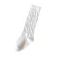thumbnail image 1 of Lumtrix Slouch Socks For Girls Retro Tube Socks 2-Way Wearing Soft Boot Socks Slouch Fit School Uniform Socks White M, 1 of 5