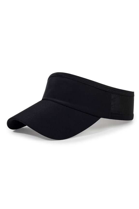 Sports Sun Visor Cooling Lightweight Quick Dry Baseball Caps Stretchy Packable Running Golf Visor Hat for Men Women Black One Size