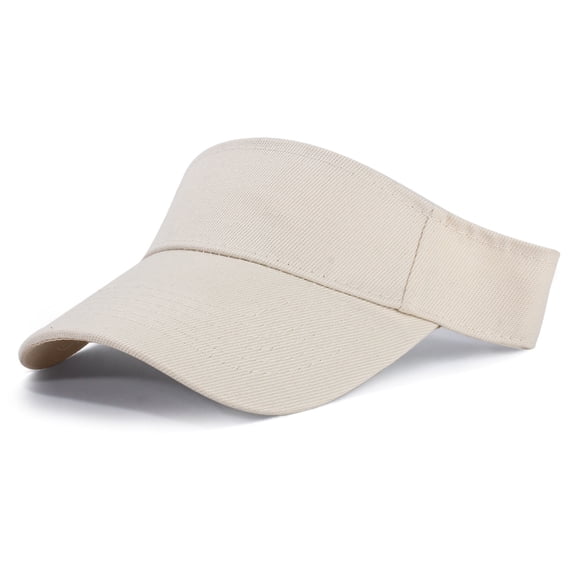 Lumtrix Sports Sun Visor Hats for Women Men Adjustable Beach Baseball Tennis Running Golf Hat Caps UV Protection Visors Beige One Size