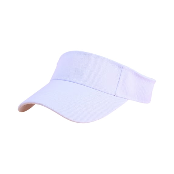 Lumtrix Sports Sun Visor Men Women Lightweight Visor Hat Athletic Adjustable Caps for Golf Tennis White