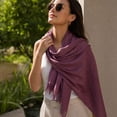 thumbnail image 1 of Lumtrix Tassel Scarf for Women and Men Winter Warm Long Scarves Large Travel Blanket Scarf Wrap Q One Size, 1 of 5
