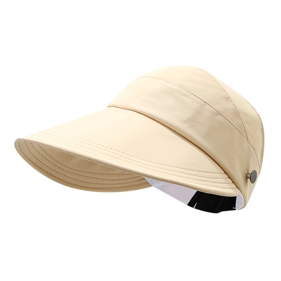 Lumtrix UPF Sun Protection Baseball Hat for Women and Man Wide Brim UV Visor Hat Adjustable Quick-Dry Wide Brim Baseball Cap Khaki One Size