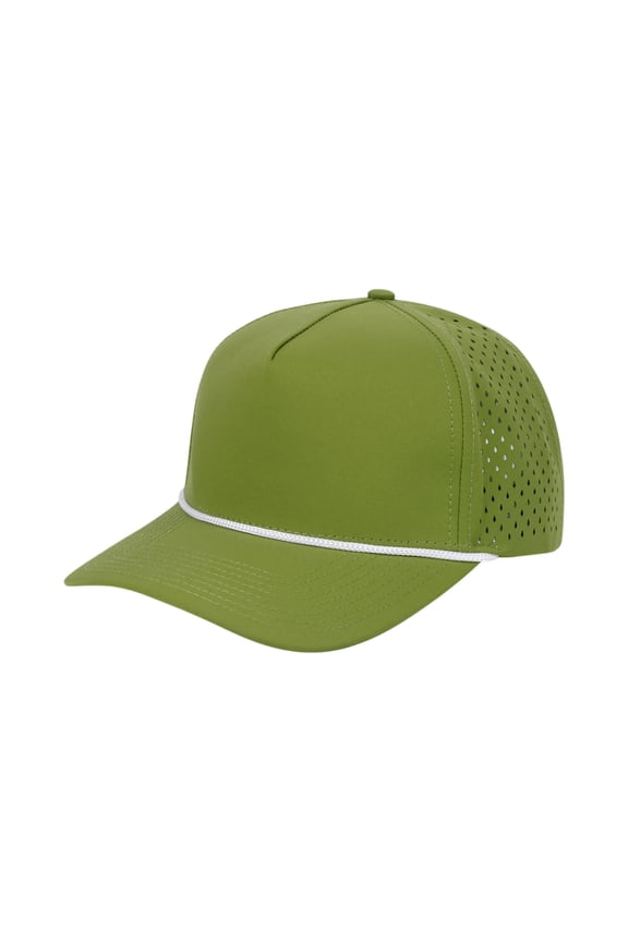 Unisex Mesh Baseball Caps 5 Panel Adjustable Dad Hats Casual Sport Plain Hats for Men Women Green one size