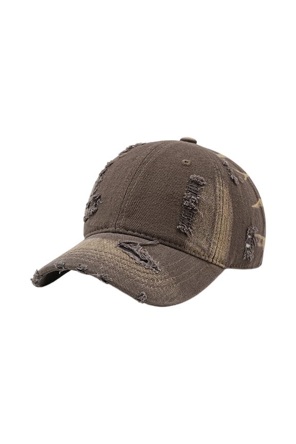 Vintage Distressed Baseball Unconstructed Soft Dad Hats Adjustable Trendy Fashion Hat For Mens Womens Coffee One Size