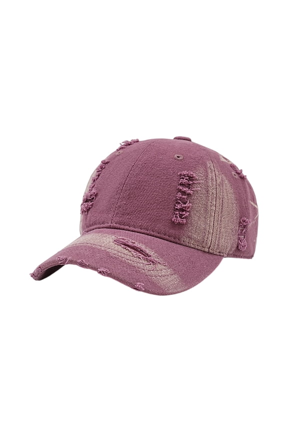 Vintage Distressed Baseball Unconstructed Soft Dad Hats Adjustable Trendy Fashion Hat For Mens Womens Hot Pink One Size