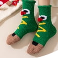 thumbnail image 1 of Lumtrix Women Christmas Fuzzy Socks Fluffy Cozy Slipper Socks Fall Winter Gifts Comfortable Indoor Home Socks C One Size, 1 of 5