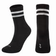 thumbnail image 1 of Lumtrix Women Men Striped Crew Socks Retro Above Quarter Sock Casual Cozy Athletic Style Socks A One Size, 1 of 3