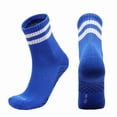 thumbnail image 1 of Lumtrix Women Men Striped Crew Socks Retro Above Quarter Sock Casual Cozy Athletic Style Socks E One Size, 1 of 2