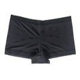 thumbnail image 1 of Lumtrix Women'S Cotton Boyshorts Underwear Mid Rise Full Coverage Breathable Soft No-Roll Briefs Black L, 1 of 2