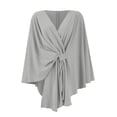 thumbnail image 1 of Lumtrix Women'S Elegant Shawl Wraps Soft Open Front Poncho Sweater Casual Comfort For Spring Fall Winter Light Gray One Size, 1 of 3