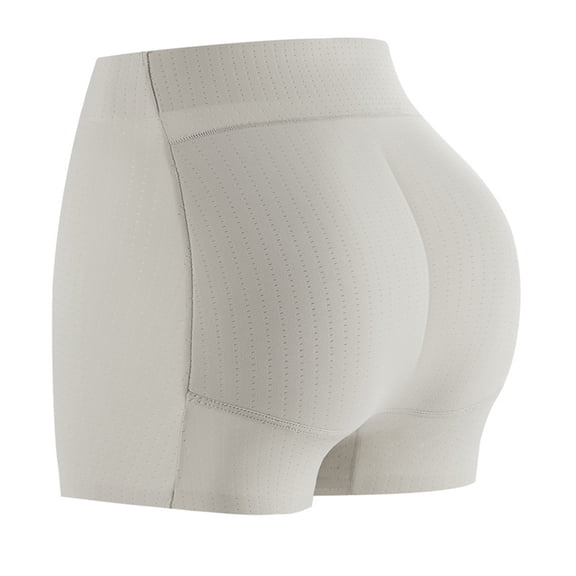 Lumtrix Women'S Seamless Butt Lifter Panties – High Waisted Booty Lifting Workout Yoga Gym Shorts Tummy Control Shapewear White M