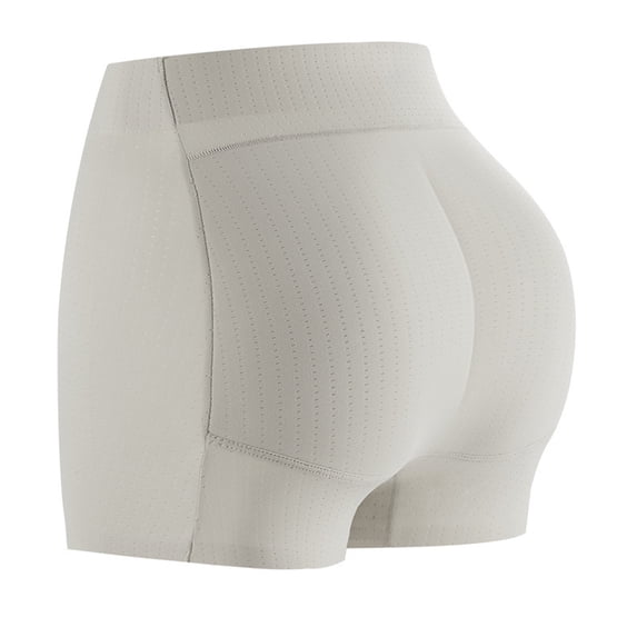 Lumtrix Women'S Seamless Butt Lifter Panties – High Waisted Booty Lifting Workout Yoga Gym Shorts Tummy Control Shapewear White S